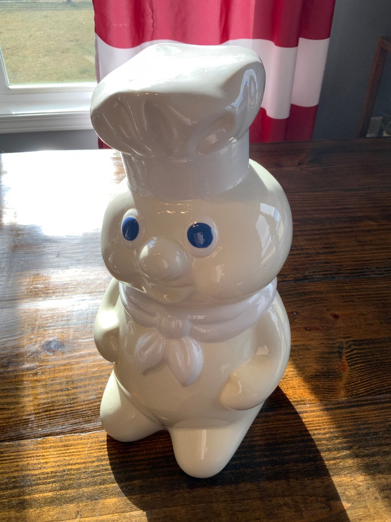 Pillsbury Dough Boy Poppin Fresh Cookie Jar 12 Ceramic 1988 - Etsy