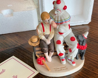 Norman Rockwell “the Runaway” 3 1/2” X 4” Statuette With