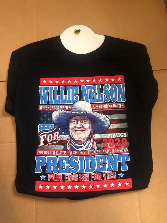 Willie Nelson for President TShirt Etsy