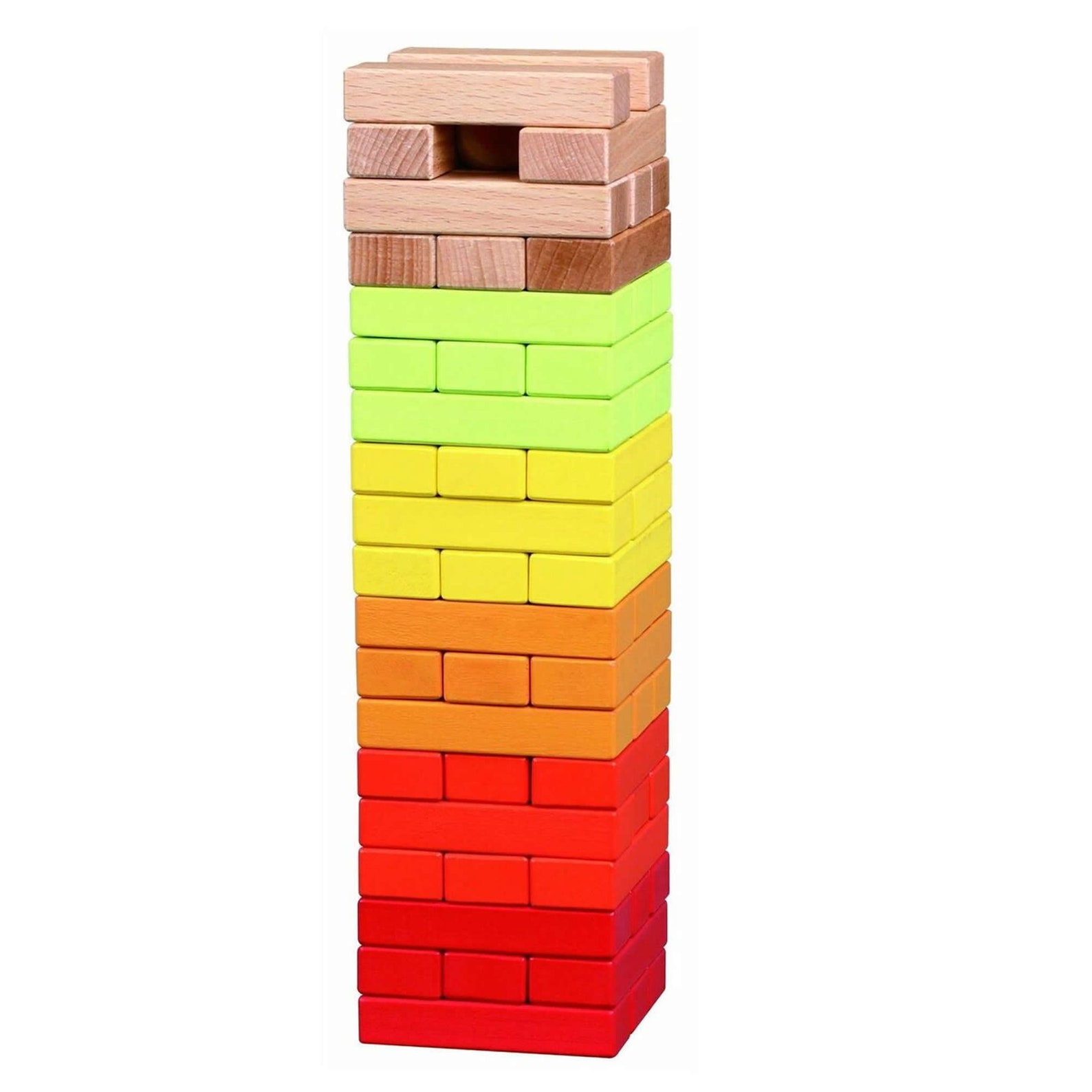 56PC Wooden Stacking Tumbling Tower Block Game For Children Etsy