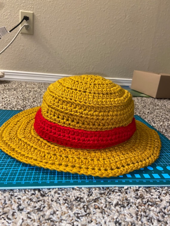 Handcrafted Red and Yellow Textured Crochet floppy Hat How to Crochet a Floppy Hat - YouTube main image 2