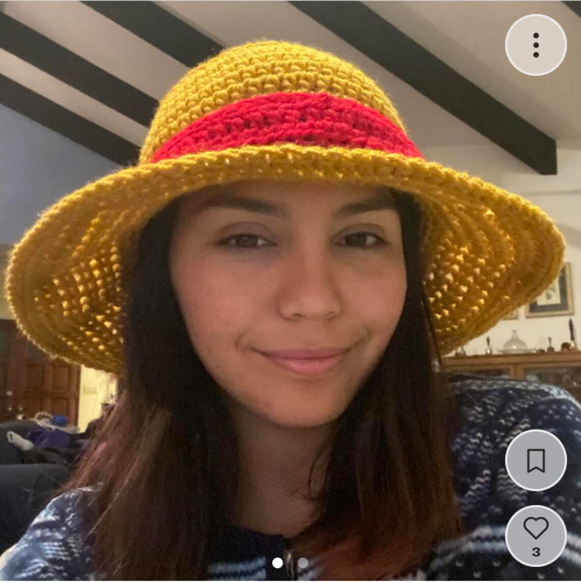 Monkey D. Luffy Straw Hat Crochet PATTERN From One Piece Anime Etsy