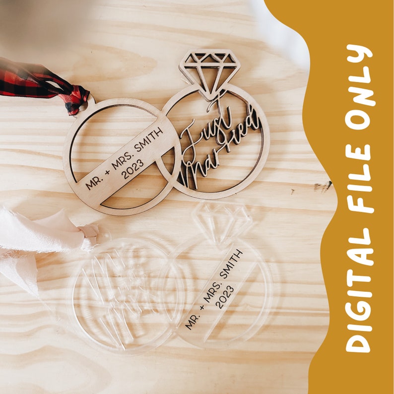 Duo Mr and Mrs Ring Digital SVG File - Etsy
