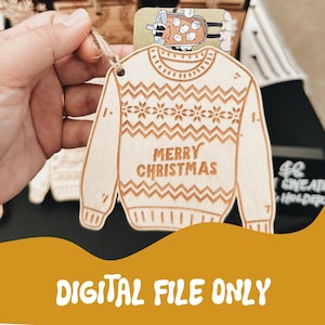 Lelijke trui cadeaukaarthouder digitaal bestand