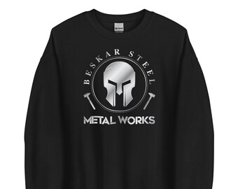 Mandalorian Beskar Steel Metal Works Sweatshirt | Star Wars Themed Sweatshirt | Unique Geeky Outfit