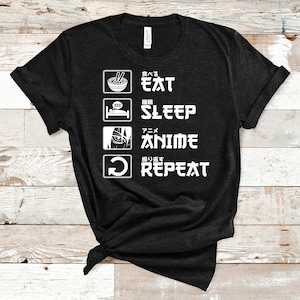 Eat Sleep Anime Repeat T-Shirt