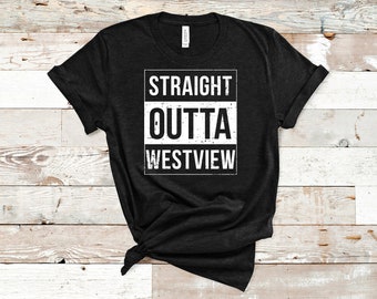 Straight Outta Westview - Avengers and Wandavision Inspired T-Shirt