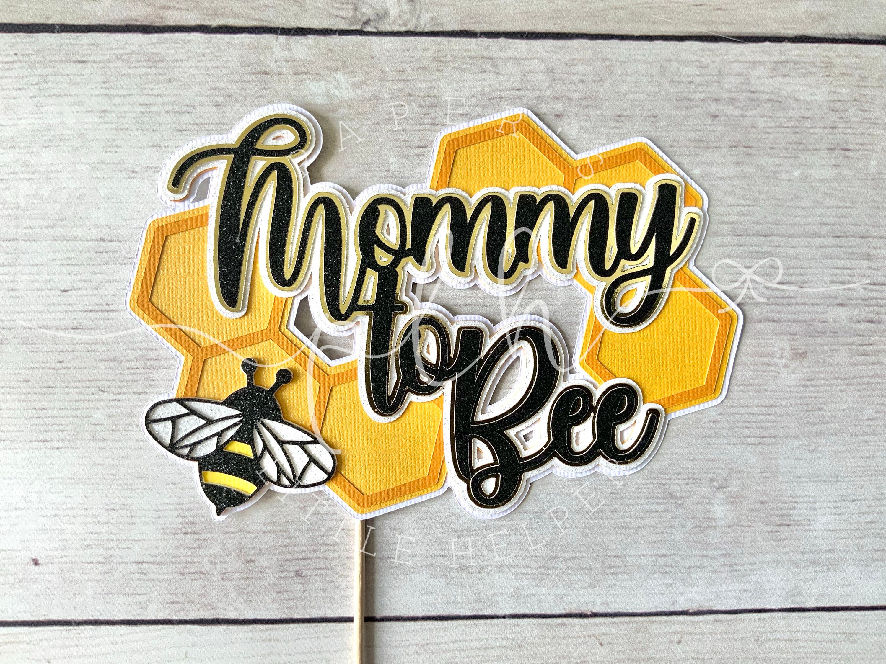 Mommy to Bee Cake Topper | Baby Shower Decor | paperslittlehelper