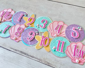 Mermaid Theme Party | Photo Banner | First Birthday | paperslittlehelper