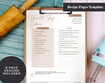 Recipe Book Etsy