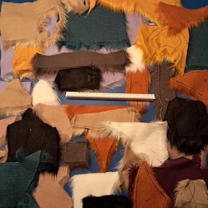Faux Fur Scrap Blind Boxes- 2x2&quot;+ sized pieces