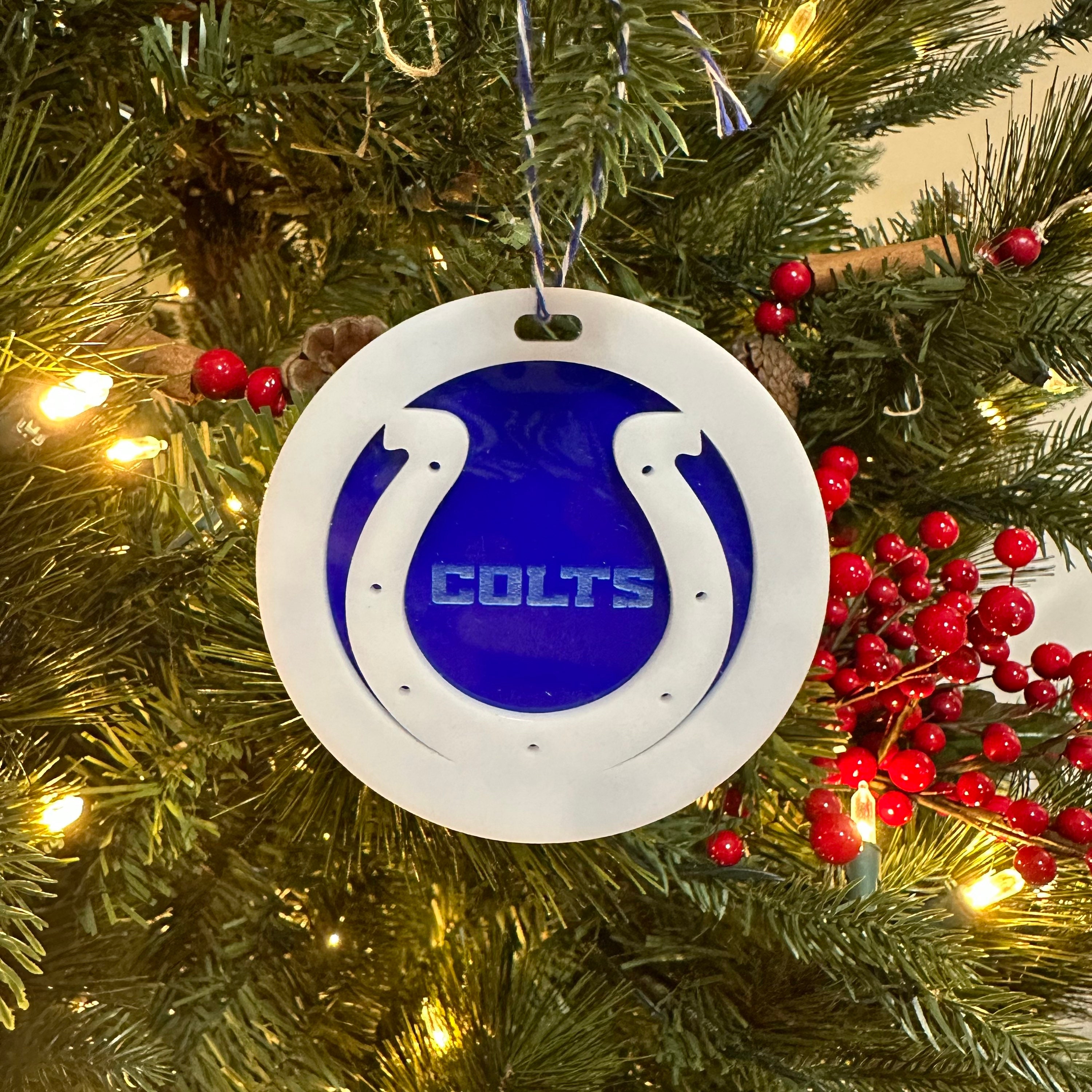 Indianapolis Colts Stitch Ornament NFL Christmas And Stitch With Moon  Ornament - Limotees