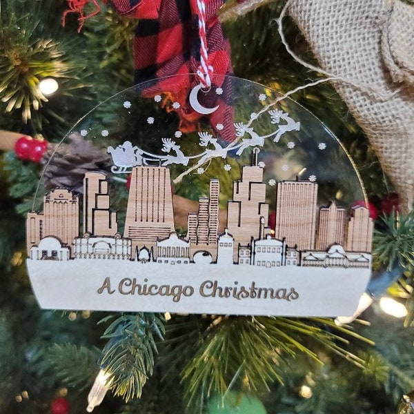 Chicago Bean Ornament Etsy