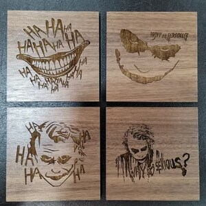 Joker- Wood Coasters