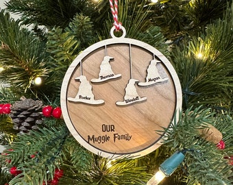 Wizard family ornament