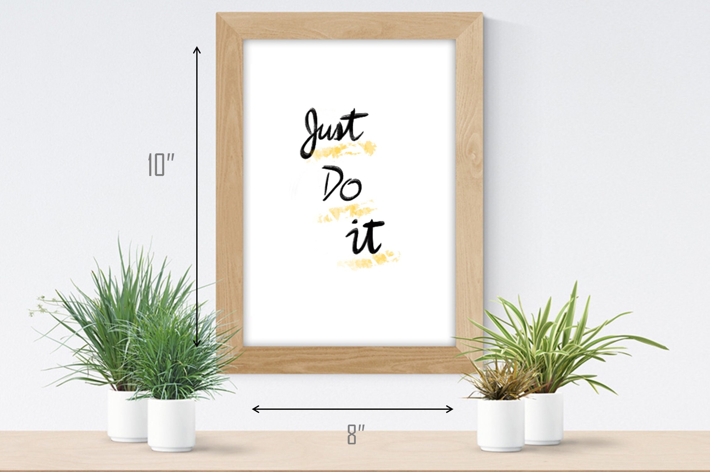 Just Do It Art Print Inspirational Wall Art Home Decor Etsy