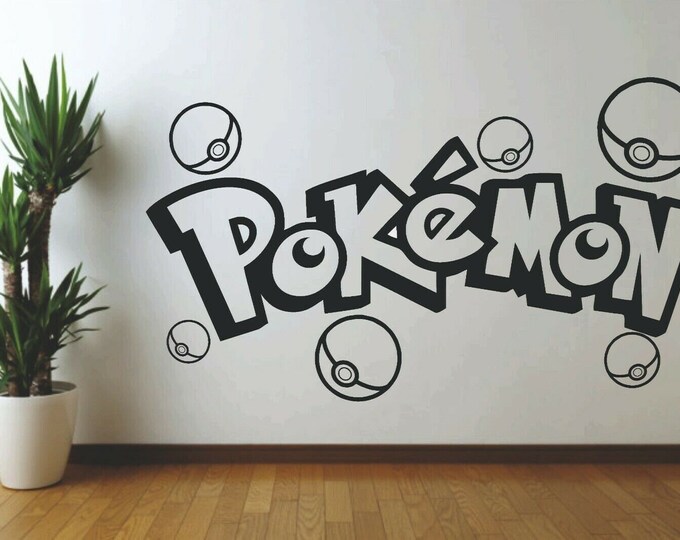 Pokemon wall decal Etsy UK