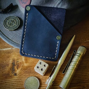 Cartera de tarjetas O'Brian en espresso oscuro