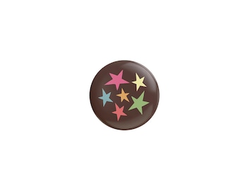 Confetti Stars Button Pin