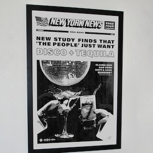 Original Disco + Tequila Headline Poster