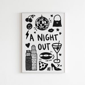 A Night Out Art Print