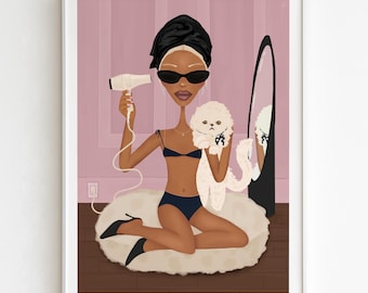 Ready in 15 Funki Girl Art Print