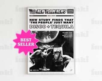 Original Disco + Tequila Headline Poster