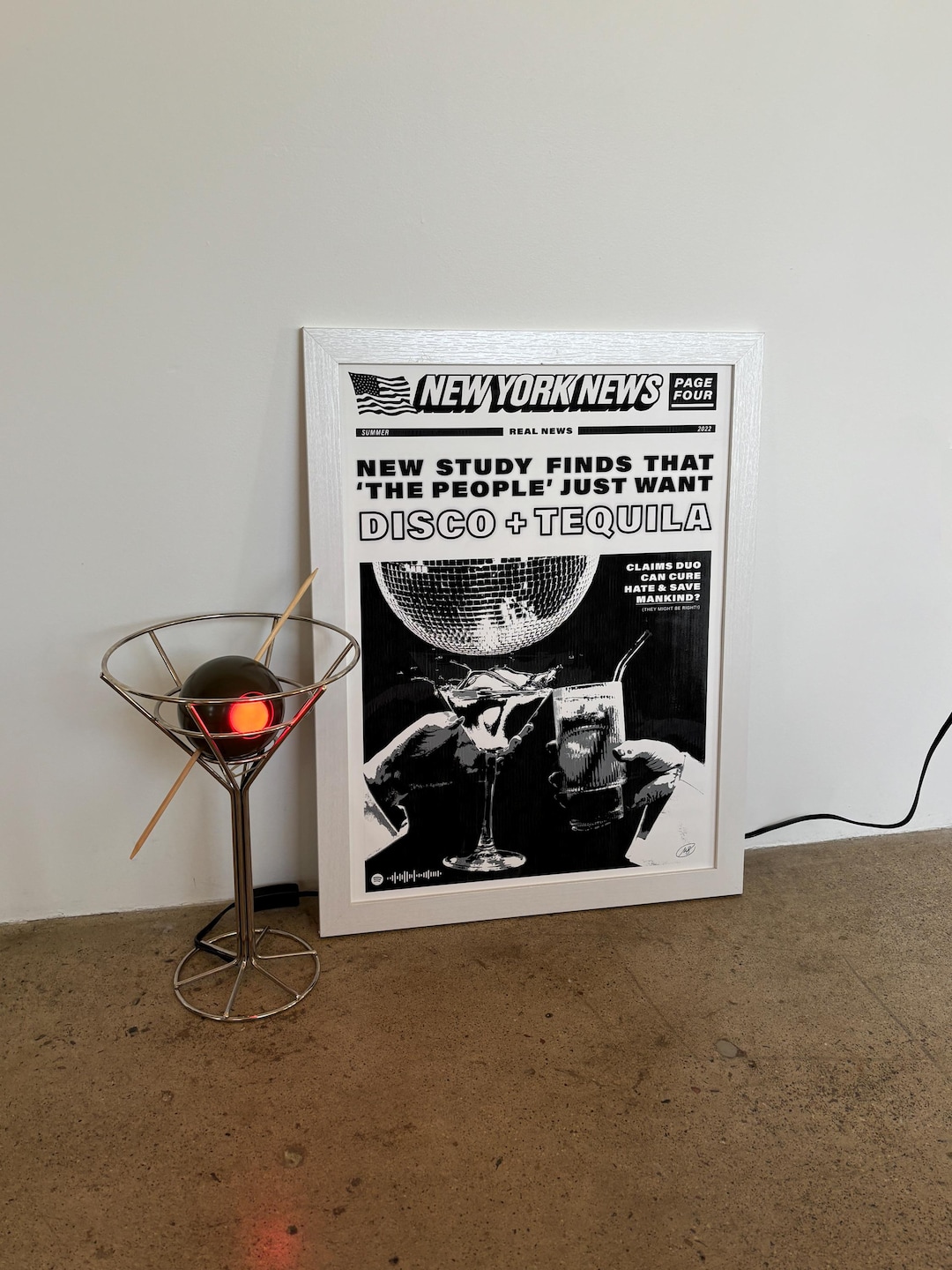 Original Disco + Tequila Headline Poster - Etsy