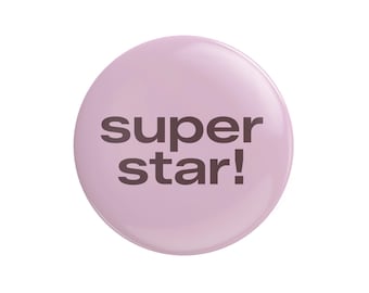 Superstar Button Pin