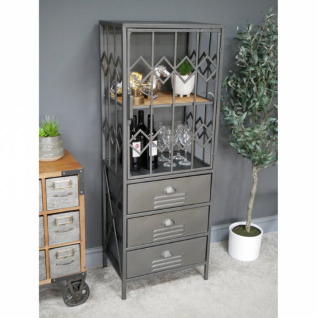 Industrial Shelving Unit & Drinks Furniture Etsy