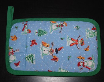 Unique Christmas Quilted Pot Holders