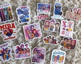 Kpop demon hunters sticker pack, kpop stickers kpop demon hunters planner stickers, kids stickers, STICKERS: Kpop demon hunters
