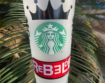 RBD starbucks cold cup, rebelde , rbd custom cup, RBD cup
