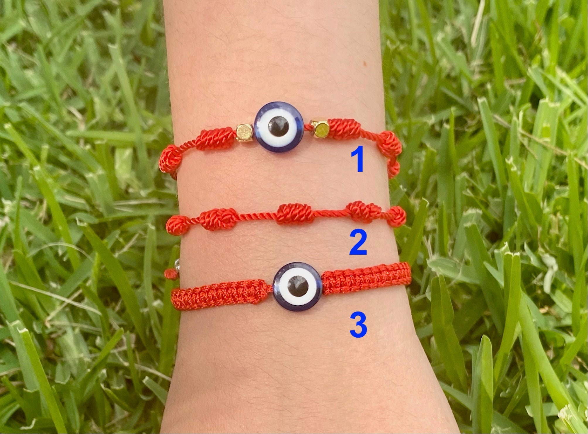 Evil Eye Bracelet 3 Bracelet Bundle Mal De Ojo Pulsera Etsy
