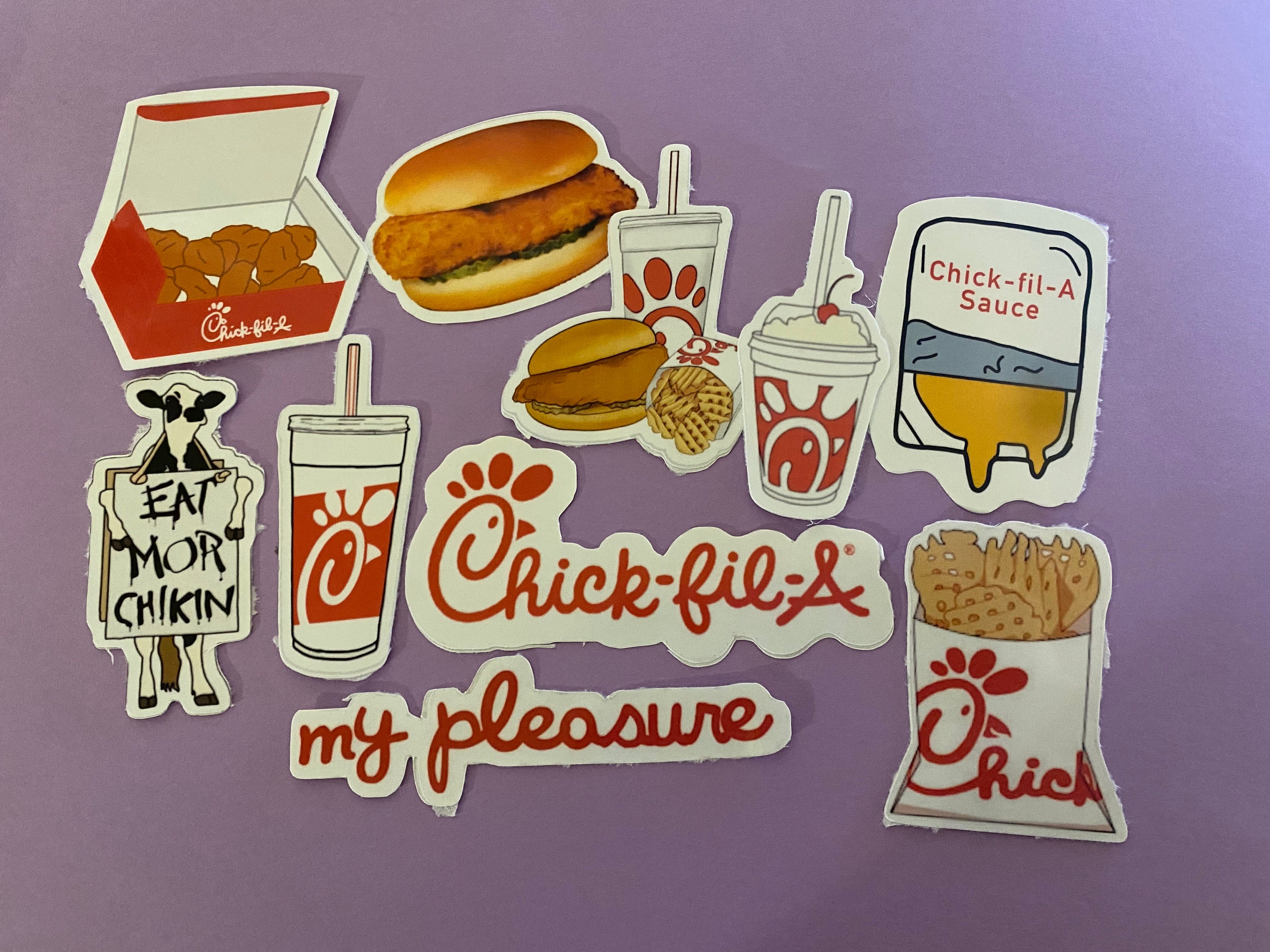 Chick Fil a Stickers Chickk Fil Un paquete de pegatinas | Etsy