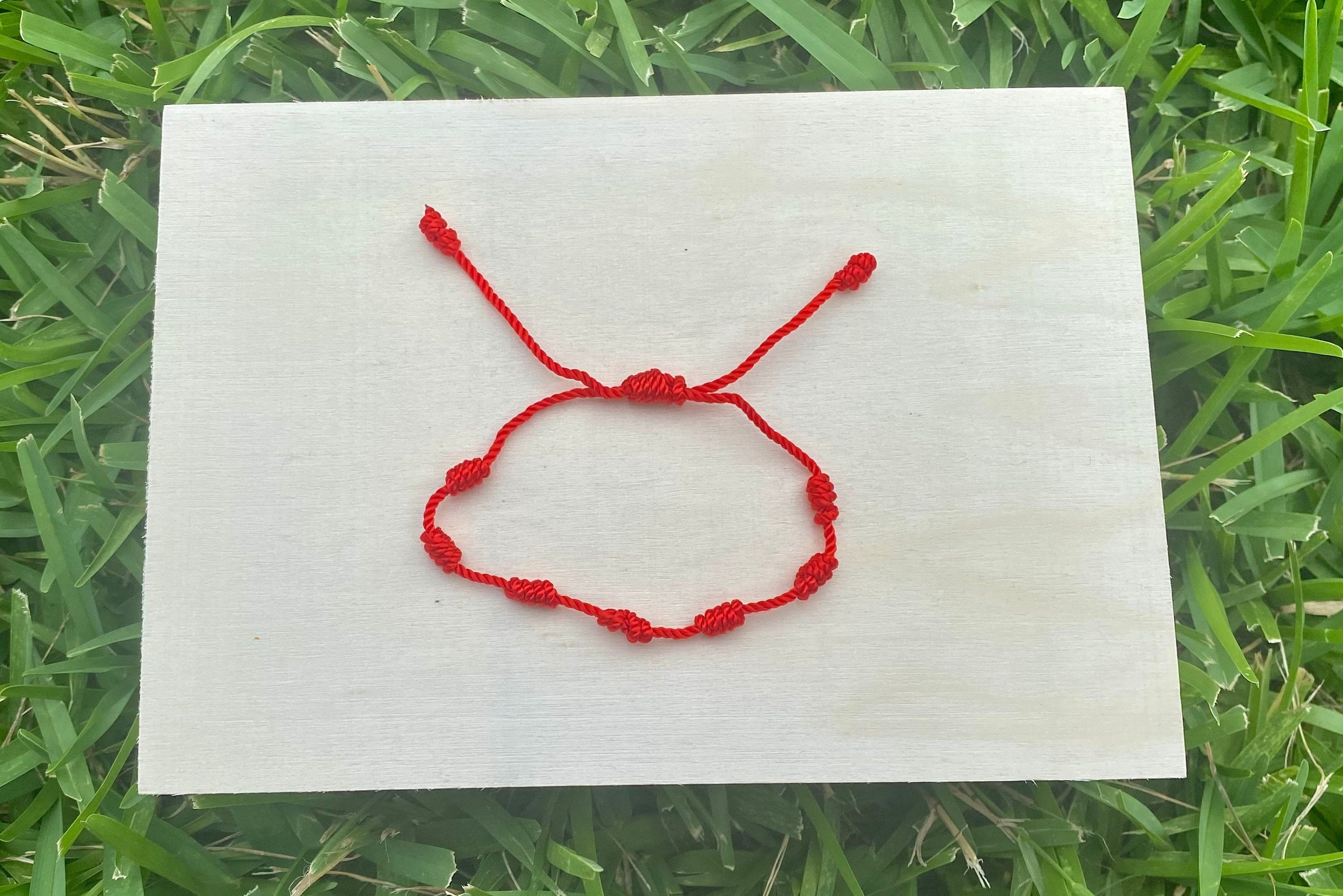 Handmade Red Evil Eye Bracelet – Protection Amulet, Friendship Style, Made In USA