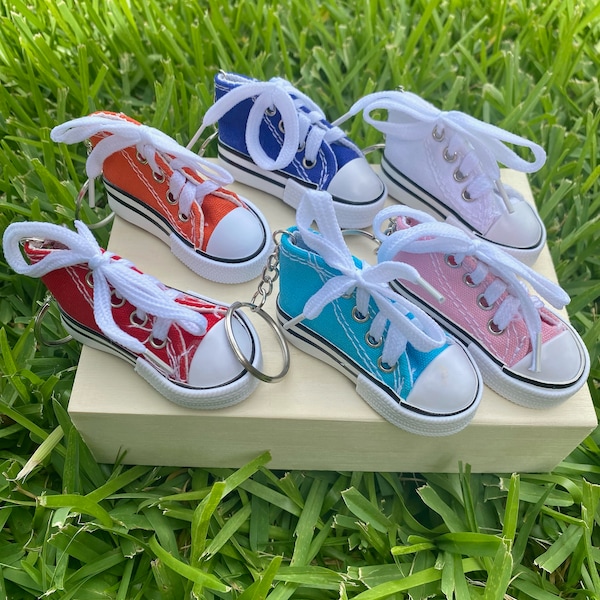 Converse key chains| mini converse keychain| shoe keychain| Sneaker Keychain| High Top Key Chain