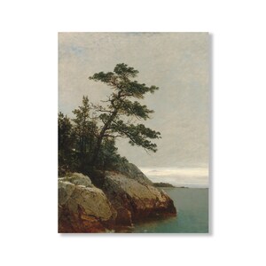 Antique oil painting, Printable wall art, Downloadable art, Painting, Oil painting, Digital download art, Oil painting tree, Seascape prints