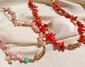 cowrie choker ,  shell necklace , gift for her