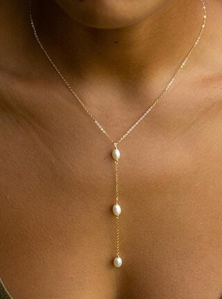 Collana A Y Con Ciondolo In Cristallo Boho - Stile Minimalista, Gioiello Donne E Ragazze, Regalo Fatto A Mano