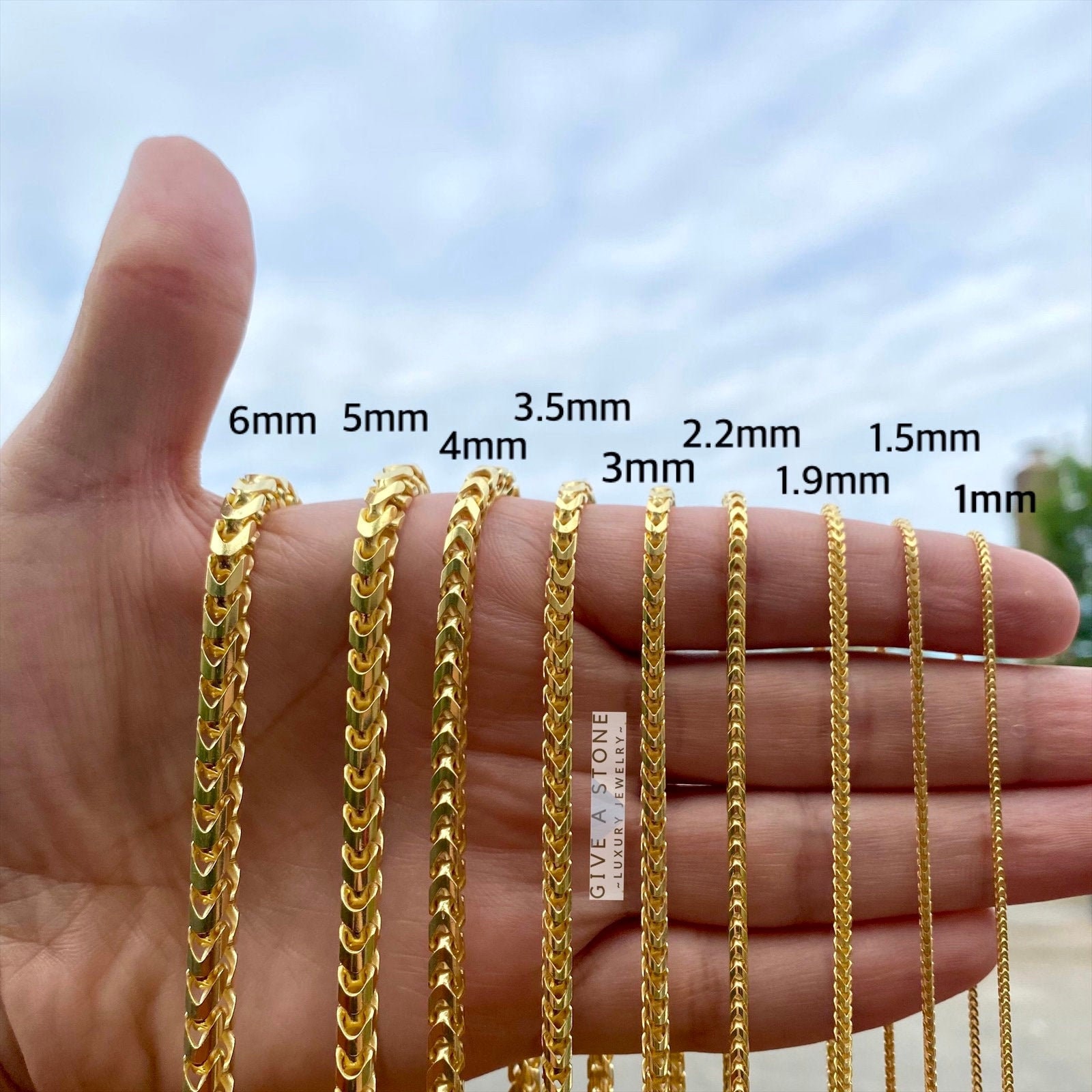 Cuban Link Size Chart