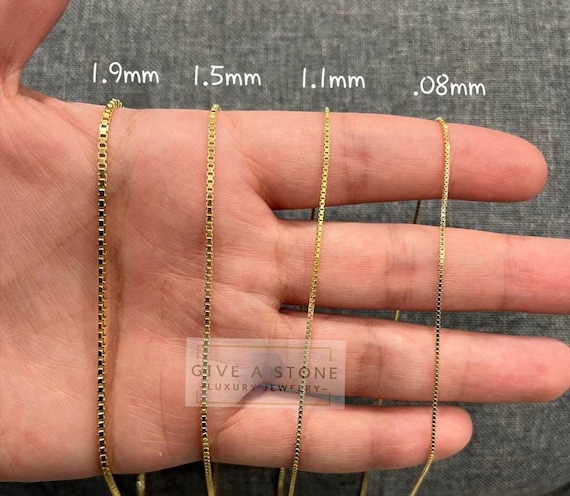 Sterling Silver Extra Heavy Box Chain Necklace 1.5mm Width Sterling Silver Extra Heavy Box Chain Necklace 1.5mm Width