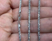 glitterチェーン 925 Sterling Silver, Sparkle Glitter Margarita Twisted Roc
