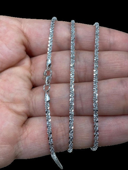 925 Sterling Silver, Sparkle Glitter Margarita Twisted Roc Chain, Dainty, Layered, Diamond Cut, Italian 1.5mm-2.8mm, Sizes 16-24, GIFT, SALE - Etsy 925 Sterling Silver, Sparkle Glitter Margarita Twisted Roc Chain, Dainty, Layered, Diamond Cut, Italian 1.5mm-2.8mm, Sizes 16-24, GIFT, SALE - Etsy