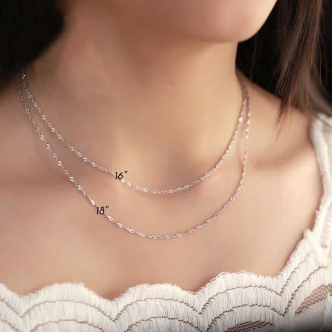 [TATIANA] (SILVER925) French Twist Chain Necklace 韓国 人気 韓国発【TATIANA】(SILVER925) French Twist Chain Necklace