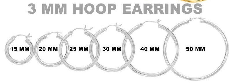 Sterling Silver Rhodium-plated 3mm Round Hinged Post Classic Hoop Earrings Length 31mm Sterling Silver Rhodium-plated 3mm Round Hinged Post Classic Hoop Earrings Length 31mm