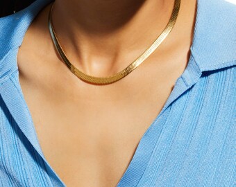 【HYERES LOR】22SS★ Colombed'Or herringbone chain necklace HYERES LOR】22SS☆ Colombed'Or herringbone chain necklace