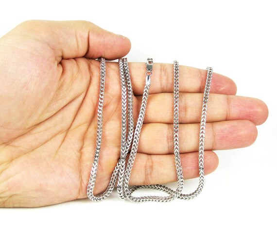 Franco Chain Necklace , 925 Sterling Silver, High Polished Franco Chain Necklace , 925 Sterling Silver, High Polished