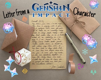 Letter from a Genshin Impact Character (READ DESC!)