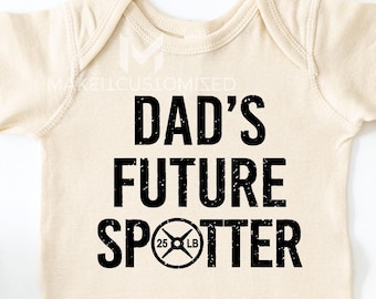 Funny Dad's Future Spotter Bodysuit, Matching Dad Clothing, Gift for Dad, Gift for New Dad, Kids Shirt, MA87